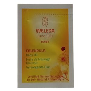 Weleda, Baby, Calendula, Hydrating & Repairing, Marigold, Body Oil, Day, 2 ml *Sample
